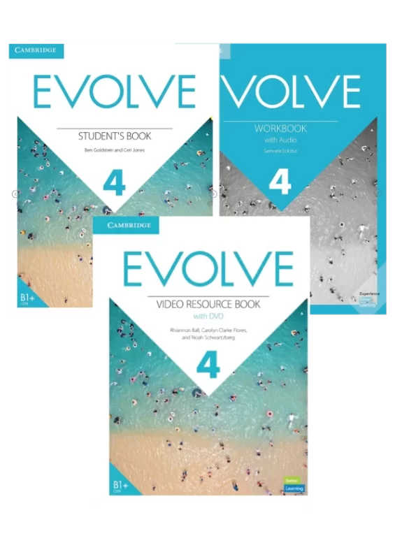 خرید کتاب دانش آموز ایوالو evolve 4 خرید کتاب ویدیو بوک ایوالو 4 خرید پکیج ایوالو با تخفیف